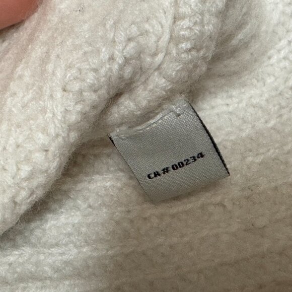 Autumn Cashmere - Wool Cashmere Blend Crew Neck Boxy Cropped Sweater - Picture 5 of 6